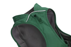 Ruffwear Overcoat Fuse jacket back view highlighting dual leash attachment points