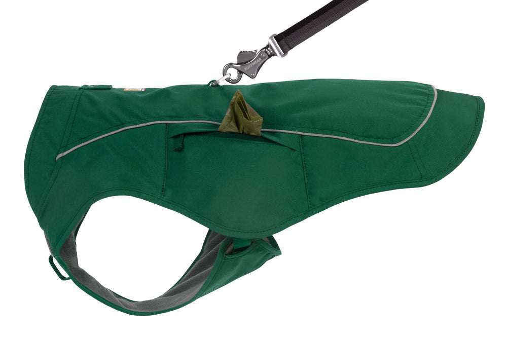 Ruffwear Overcoat Fuse jacket interior fleece lining for warmth