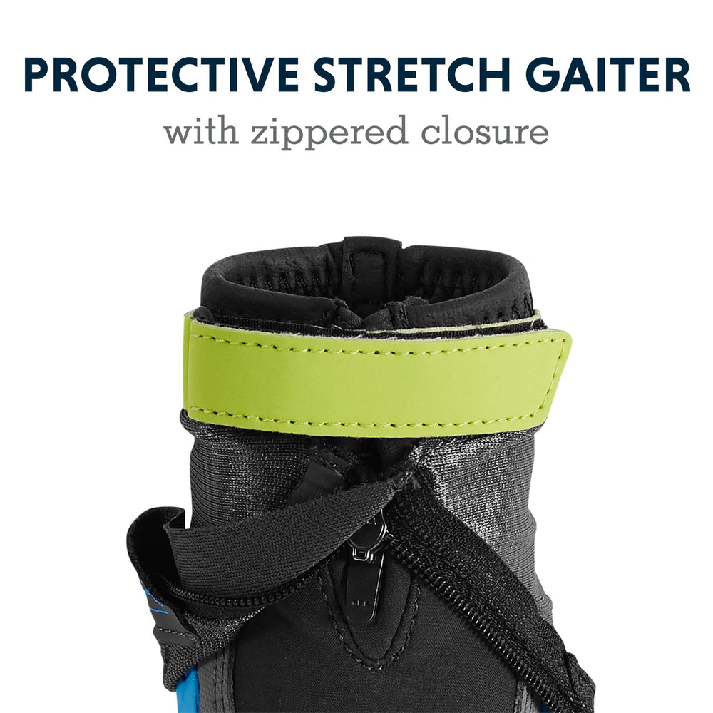 Ruffwear Polar Trex dog boots waterproof softshell keeps paws dry in slush.