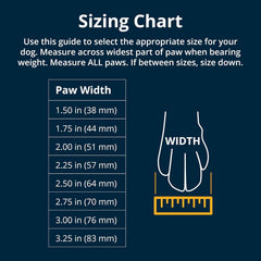 Ruffwear Polar Trex dog boots winter lug pattern enhances snow traction.