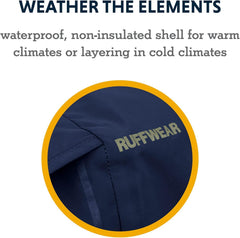 Ruffwear Sun Shower close-up of seam-sealed ripstop fabric for reliable protection.