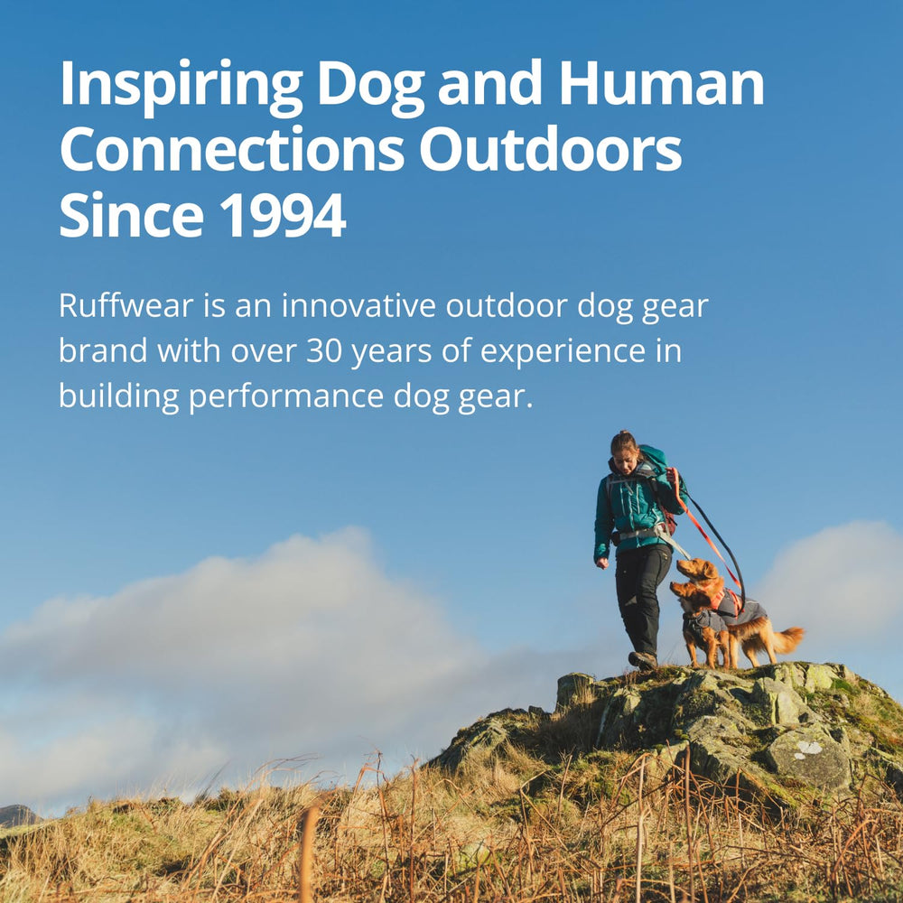 Ruffwear Sun Shower side-release buckles make on/off simple for wiggly pups.