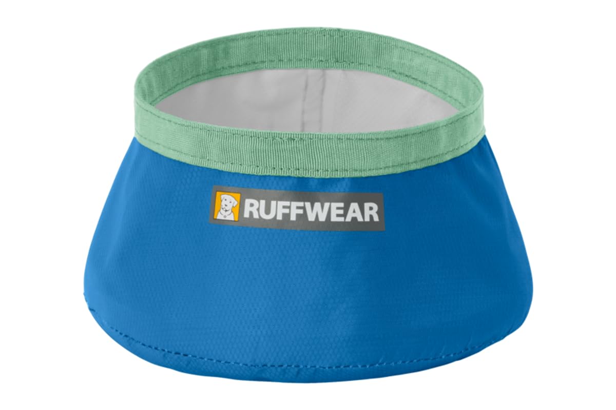 Ruffwear Trail Runner bowl folded and tucked into a pocket for on-the-go hydration.