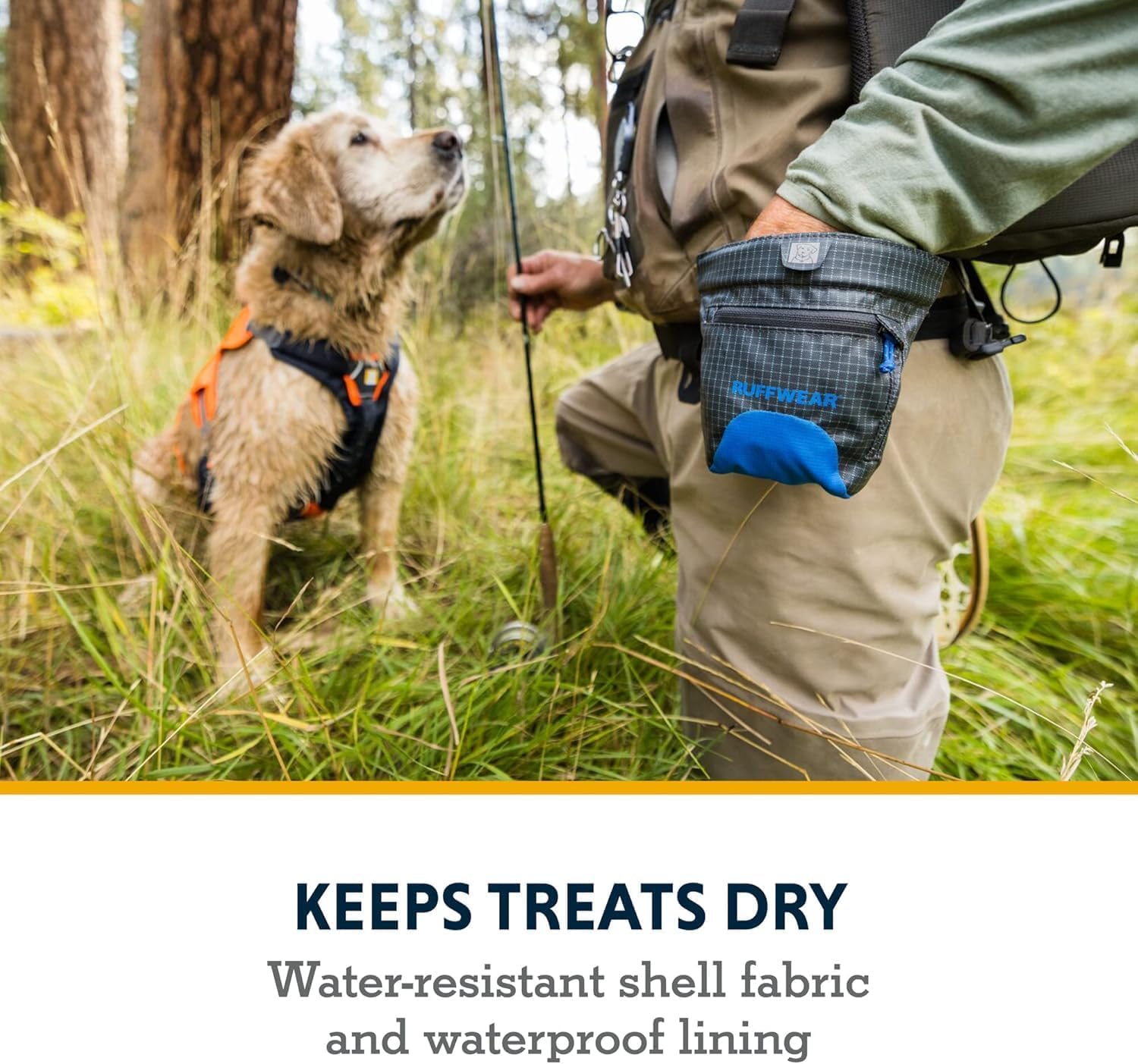 Ruffwear Treat Trader ergonomic rim shapes to fit your body comfortably.