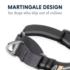Ruffwear reflective strip close-up demonstrates night visibility during walks