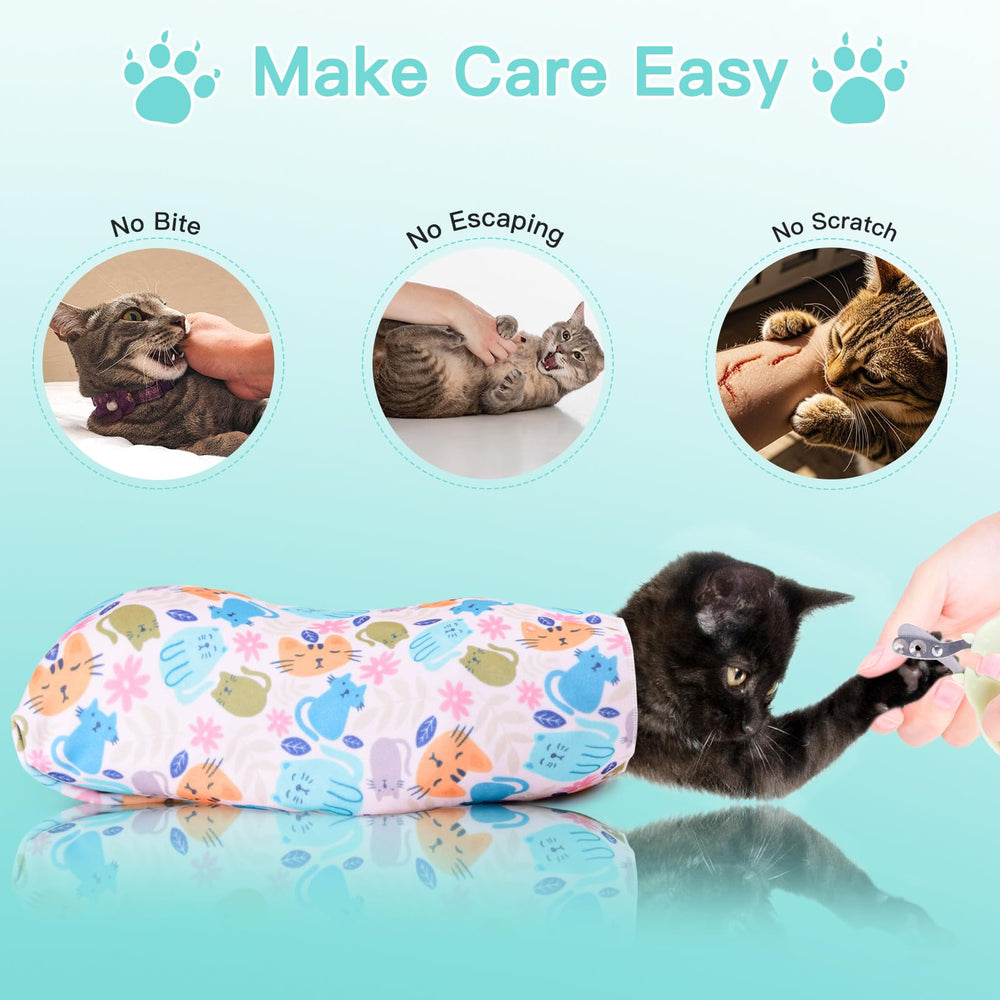 Ruiliangai wrap interior microfiber texture softly cushions cat skin during care.