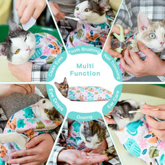 Ruiliangai cat wrap nail trimming demo highlighting safe, controlled handling