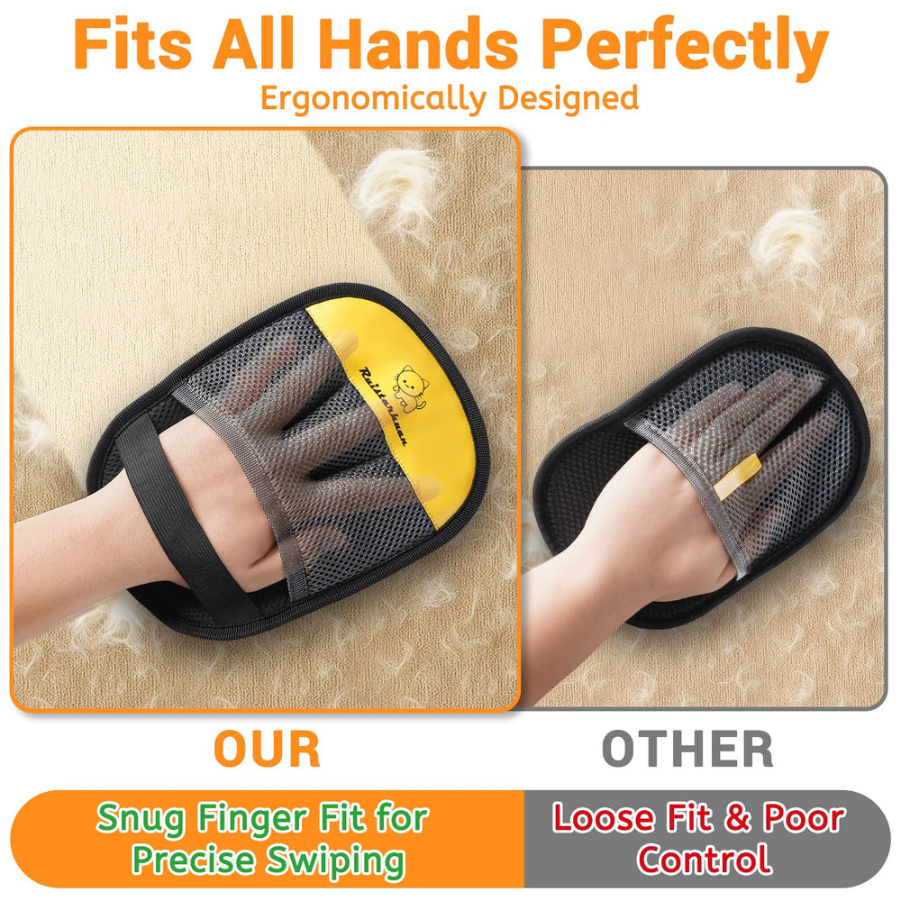 Ruistarhuan glove with strong fixed strap keeps it secure during cleaning
