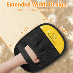 Ruistarhuan pet hair remover glove used on multiple surfaces