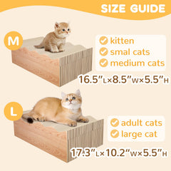 RUMUUKE cat scratch pad 3-pack provides furniture protection and versatile scratching outlets