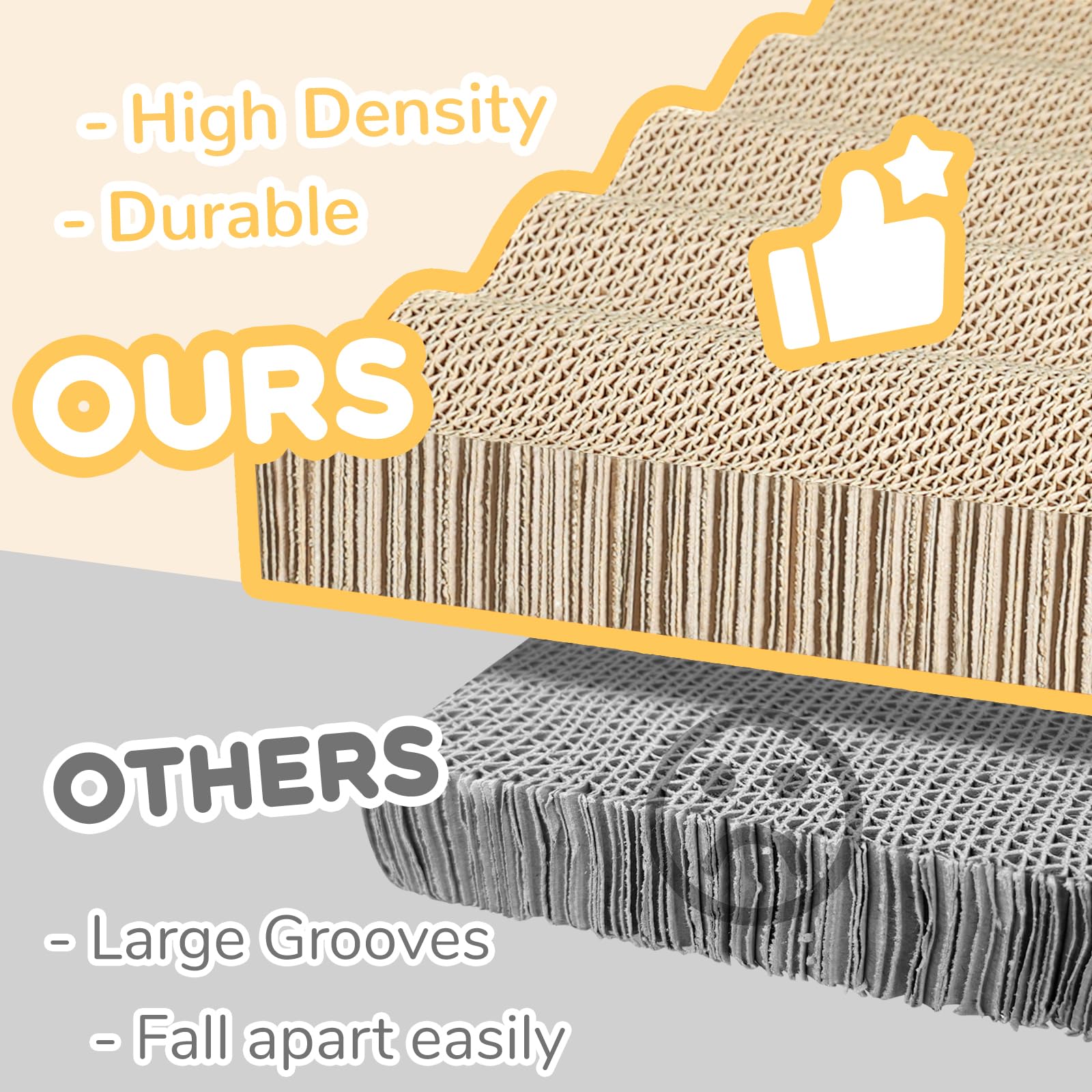 RUMUUKE cat scratch pad large surface supports stretching and healthy muscle use