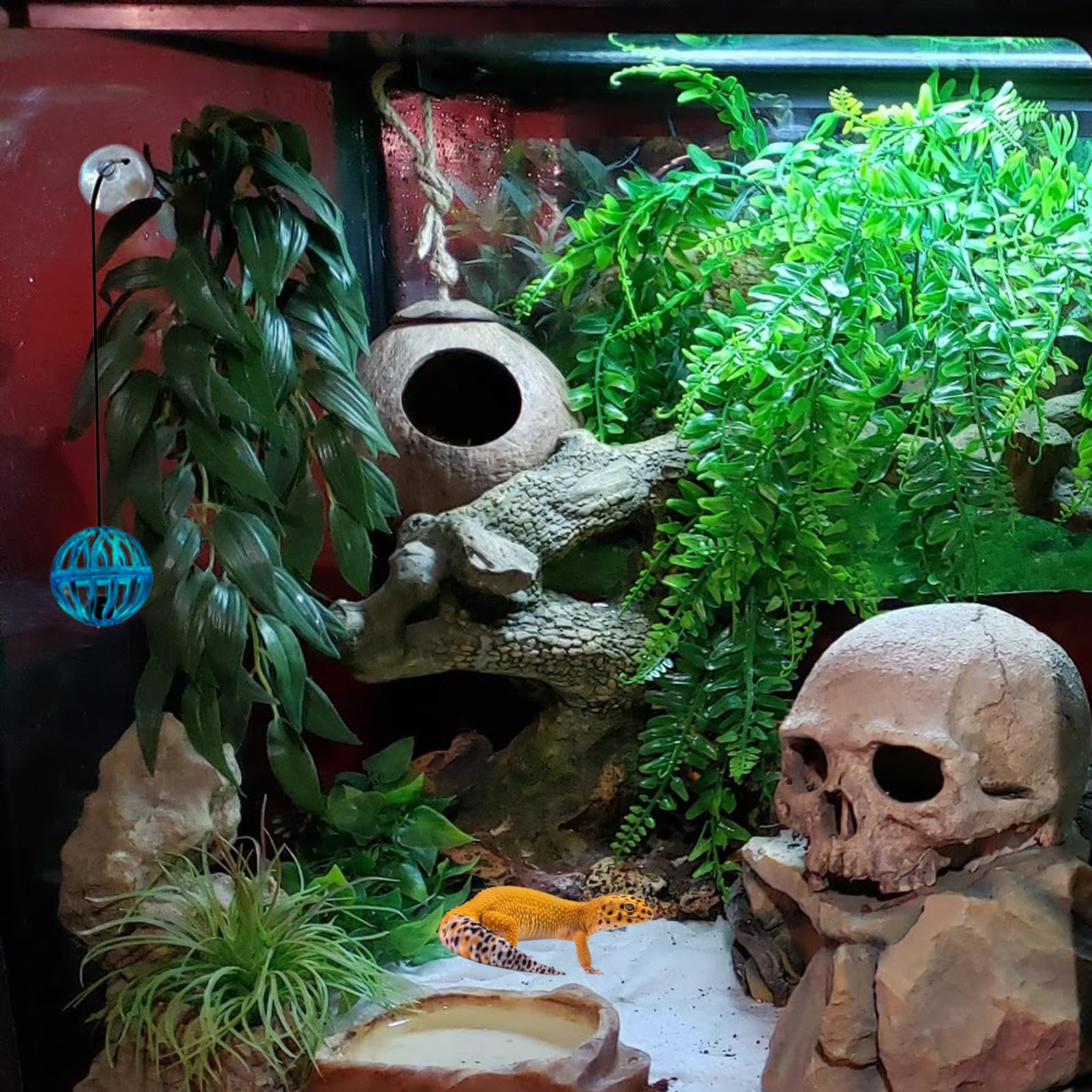 RUNANIA artificial-plant enhances habitat realism and hiding spaces.