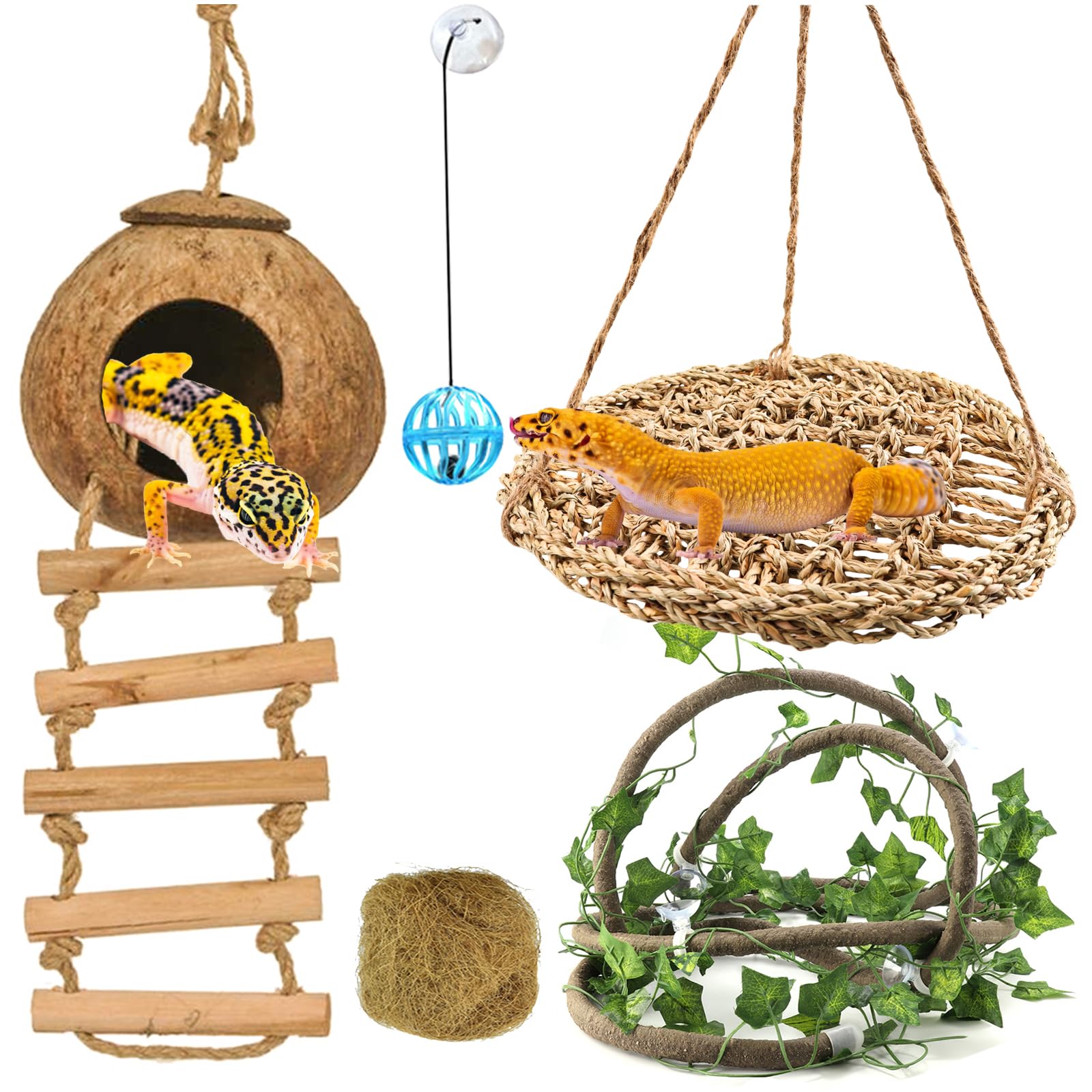 RUNANIA coconut-house-hammock provides cozy hideaway and natural decor.