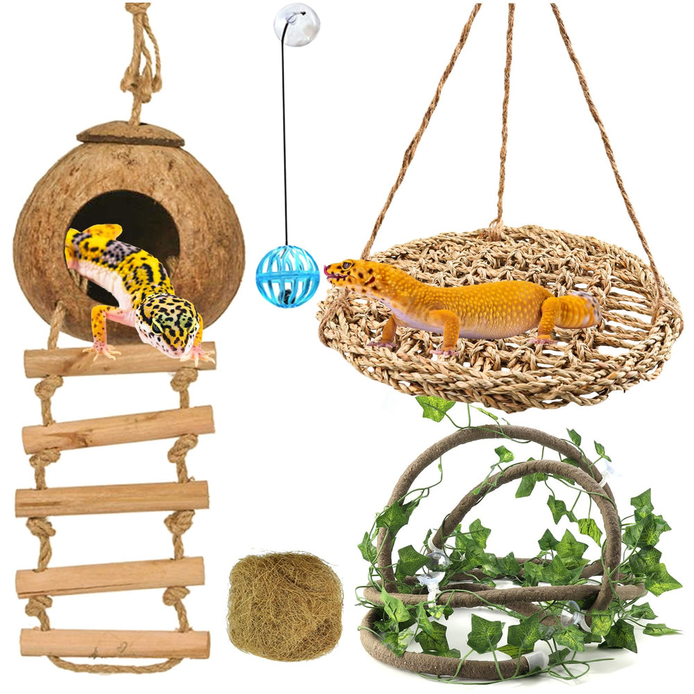 RUNANIA coconut-house-hammock provides cozy hideaway and natural decor.