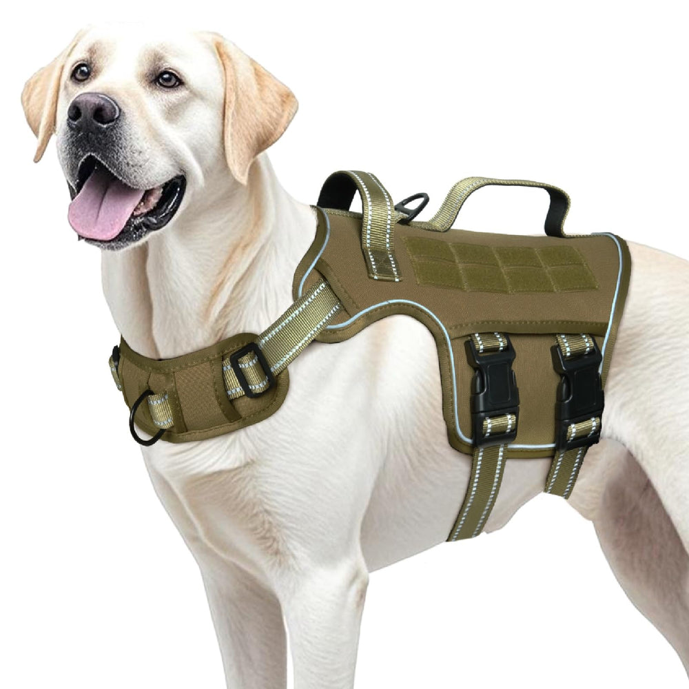 RunFido large dog harness with no-pull design for safer strolls and training sessions