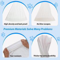 Runhike Petcove litter bags leakage protection demonstrates leak-free cleanup.