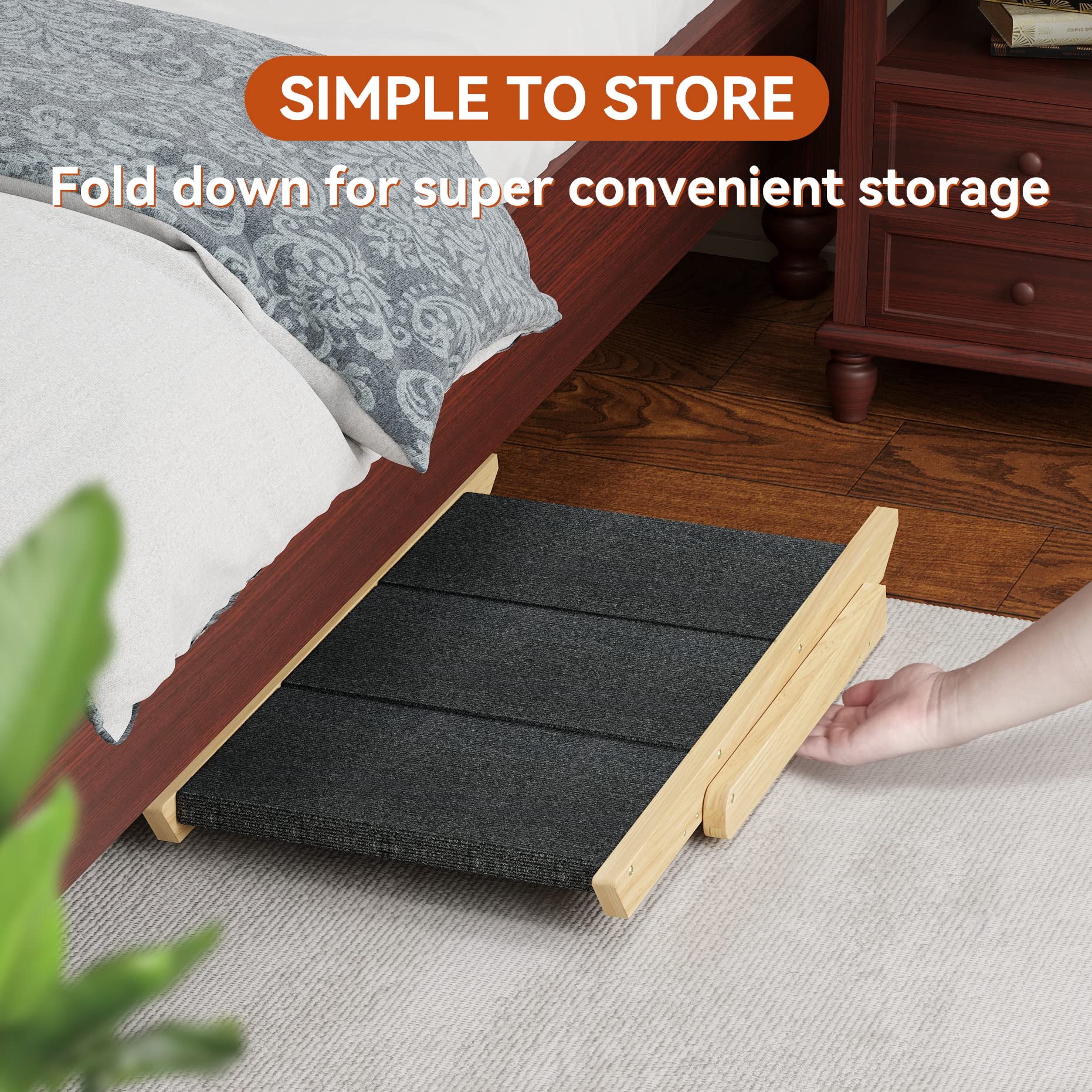 RunLexi easy-storage compact design portable stairs fold for quick transport