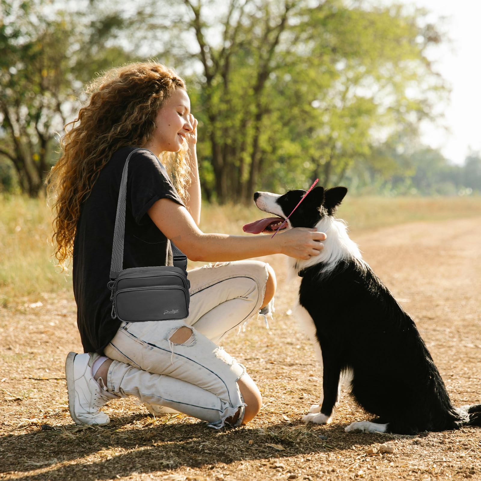 Runlight adjustable strap image highlights belt-to-crossbody conversion for flexible styling