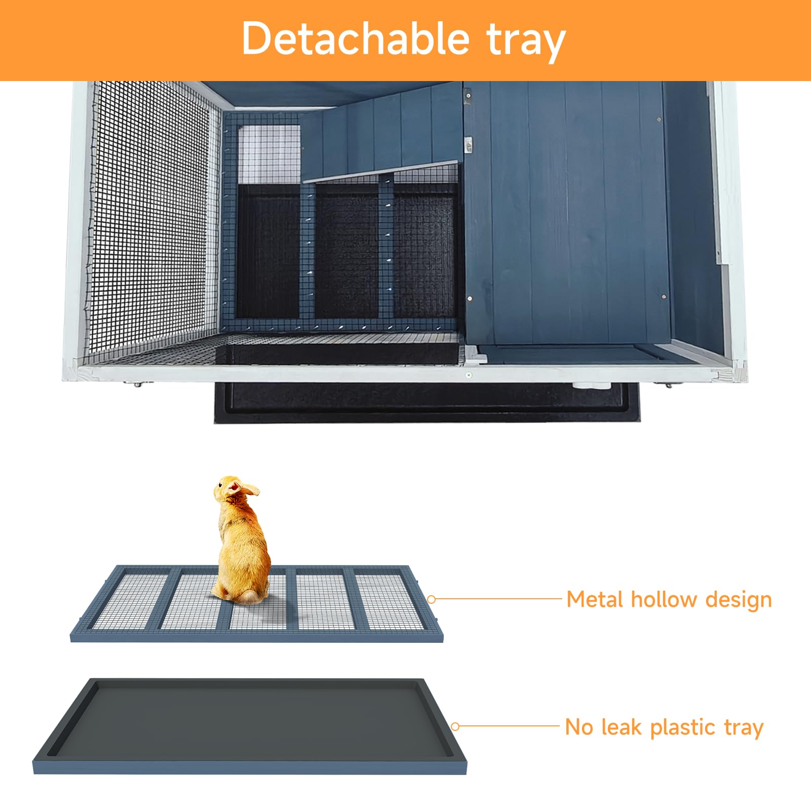 RUNSHED Two Floors hutch wheels demonstrate easy mobility and placement