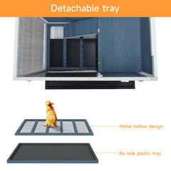 RUNSHED Two Floors hutch wheels demonstrate easy mobility and placement