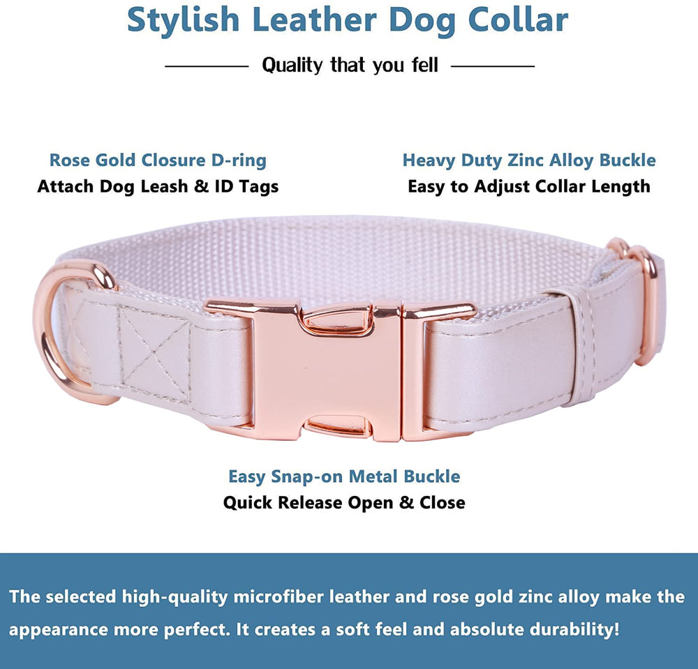 Runwing adjustable dog collar fits puppies to large dogs for growing comfort.