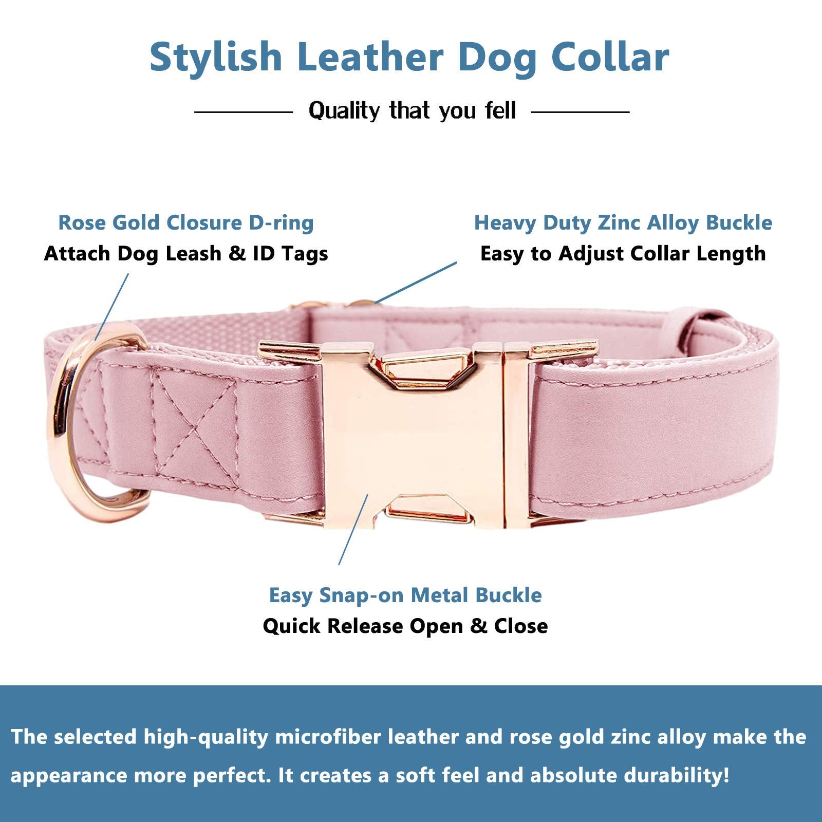 Runwing rose gold buckle and D-ring highlight durable hardware for daily adventures