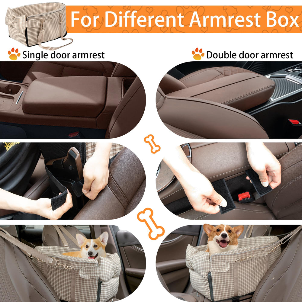 RUONARIER center-console dog seat cushions and pads boost comfort on journeys.