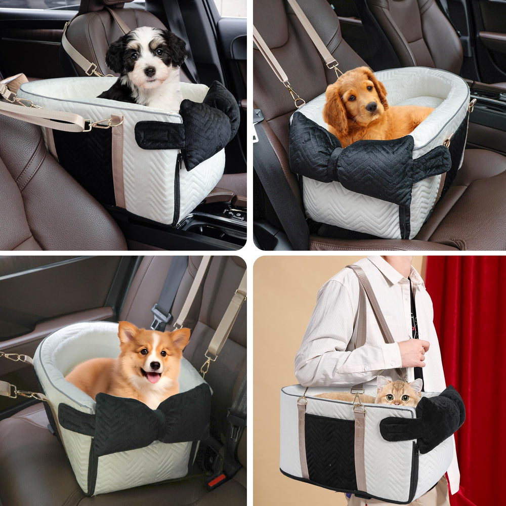 RUONARIER easy-clean dog seat zipper panel reveals removable lining for machine washing.