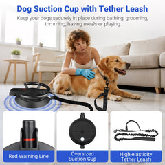 Ruppence dog suction cup red indicator confirms secure seal.