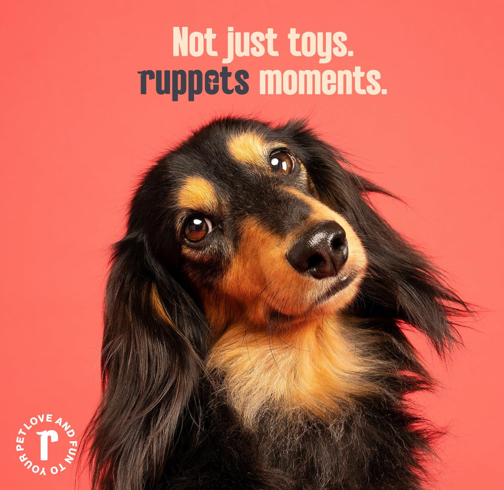 Ruppets grooves clean teeth while pups chew and play.