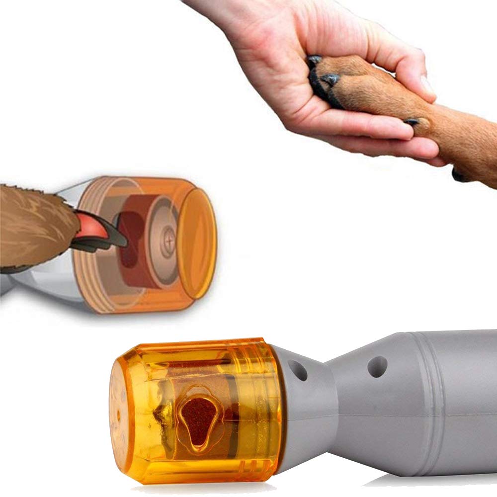 Ruri's dog nail grinder compact carry-case suggests travel-ready nail care.