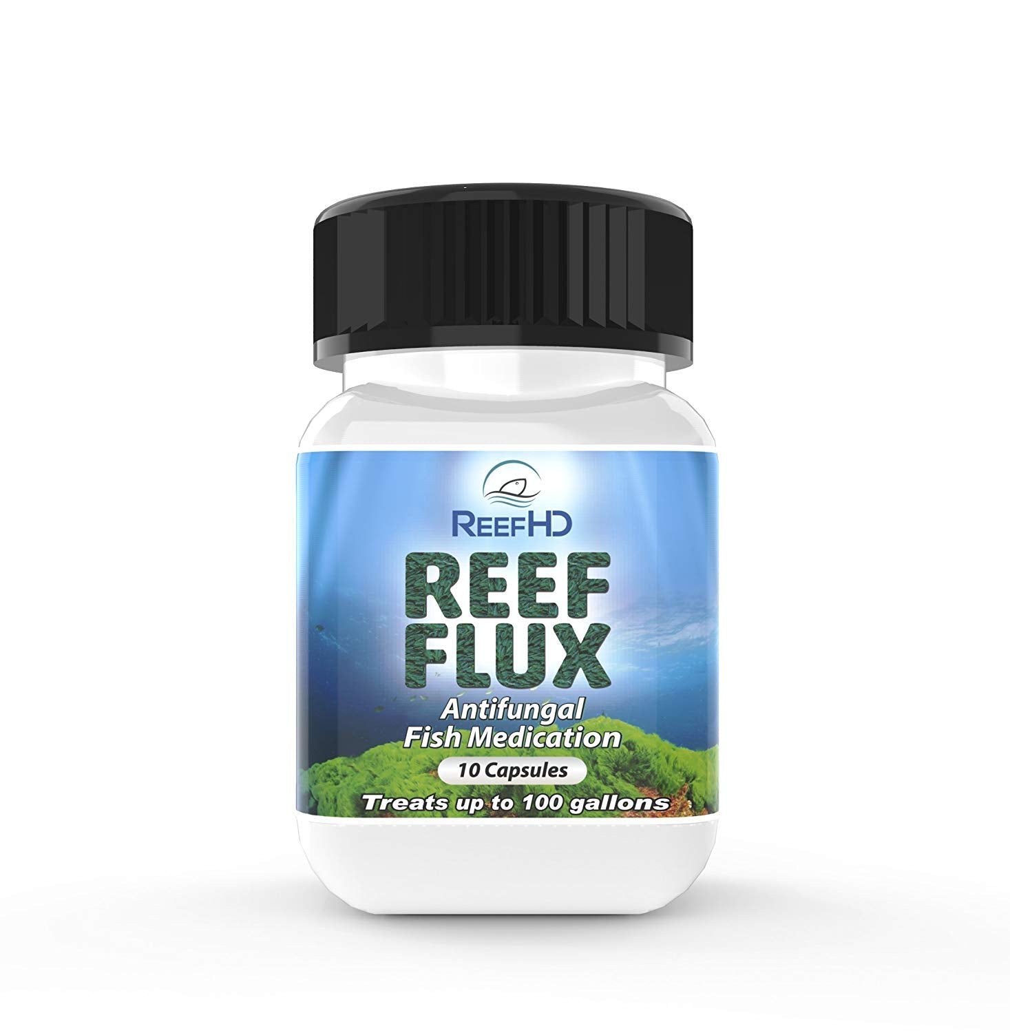 Rusepin ReefHD Reef Flux: botella para tratamiento antifúngico en acuarios de arrecife mejora manejo de hongos