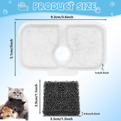 Rusiky 10-pack filter and sponges ready for continuous use.