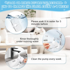 Rusiky soak-and-rinse instruction image to prevent carbon dust.