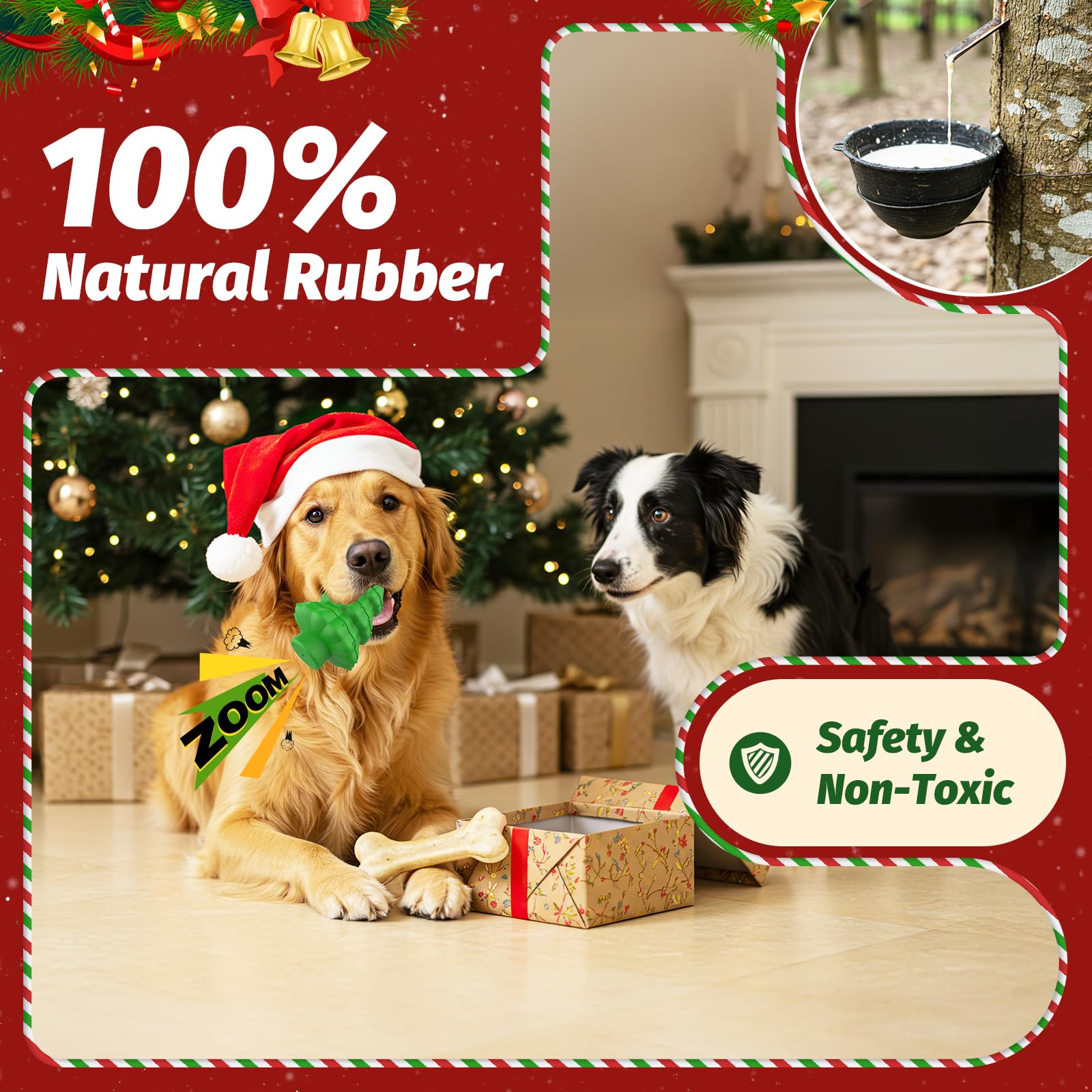 RUXAN dog toy squeaky action attracting eager chewers.