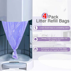 RUZAKO lavender scented odor control reduces litter box smells during changes.