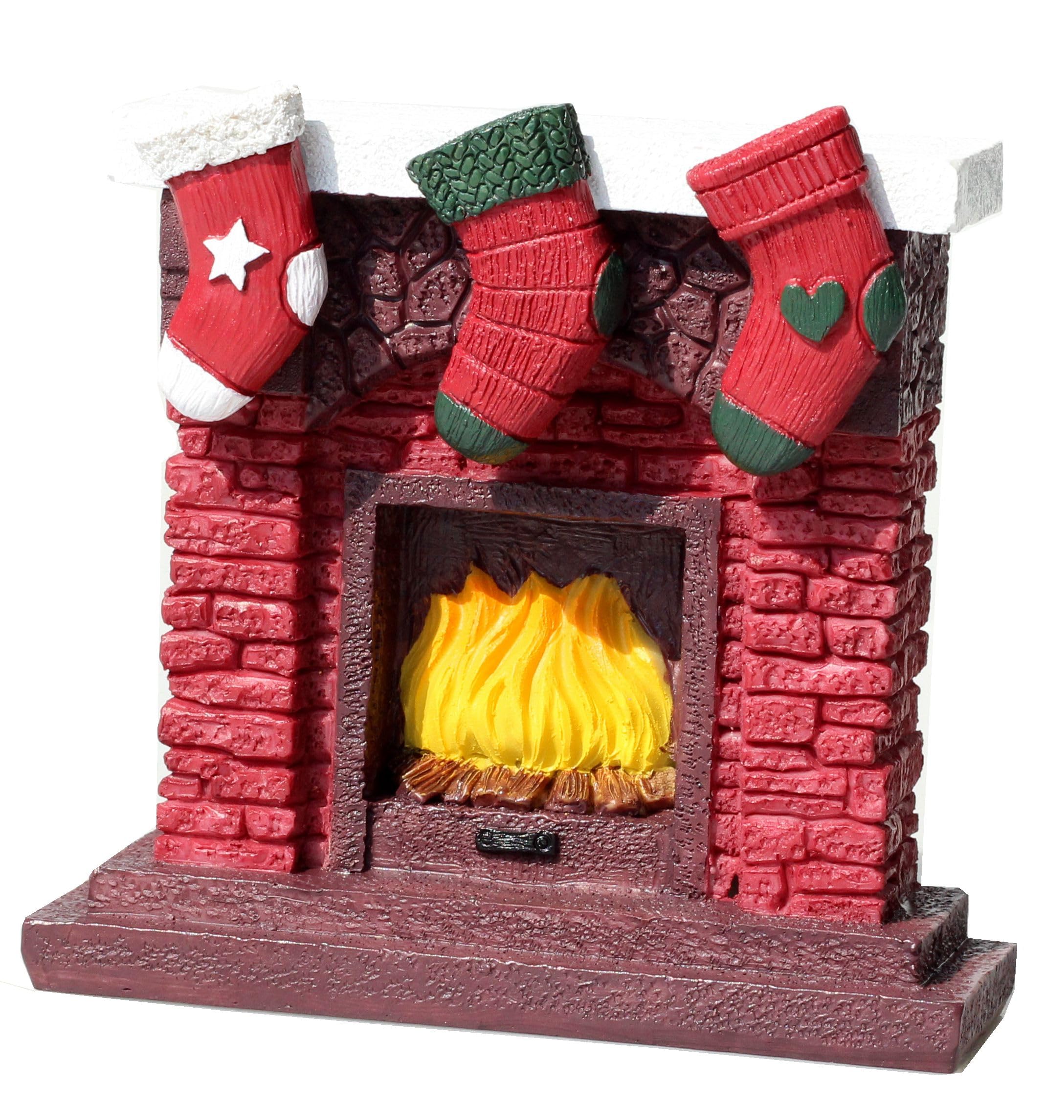 RVQIGYP aquarium Christmas fireplace kit overview showcases festive decor for appealing tank ambience.