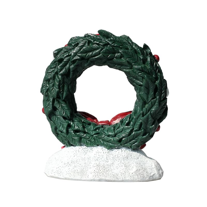 RVQIGYP Christmas wreath tank decoration red bow detail adds holiday charm.