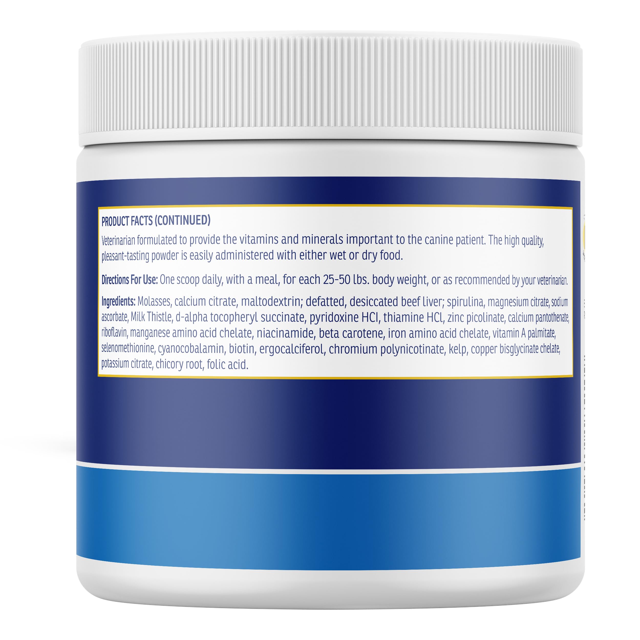 Calcium, magnesium, and zinc minerals in Rx Vitamins Essentials for Dogs promote strong bones and muscles.