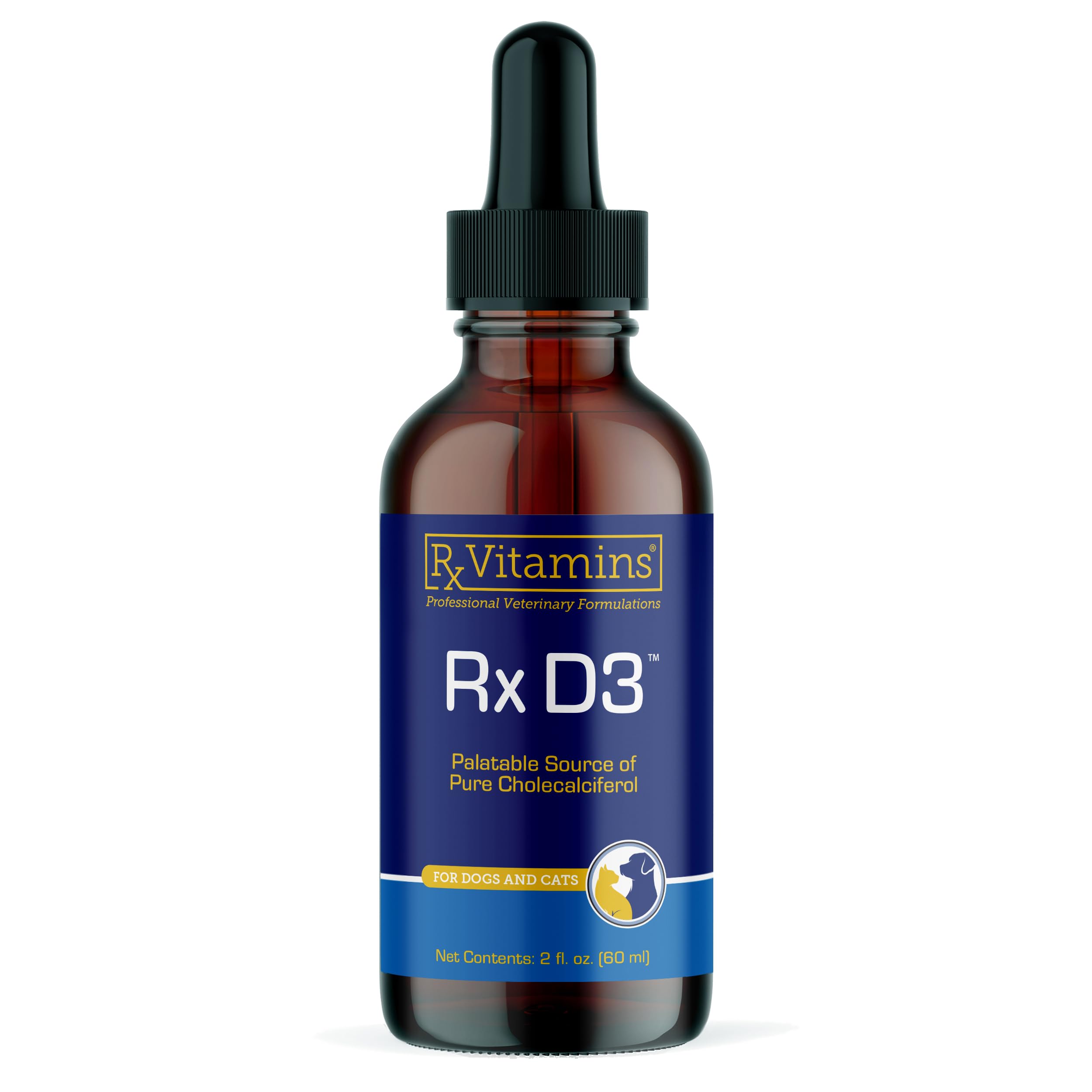 Rx Vitamins Rx D3 bottle and drops support calcium absorption for healthy bones.