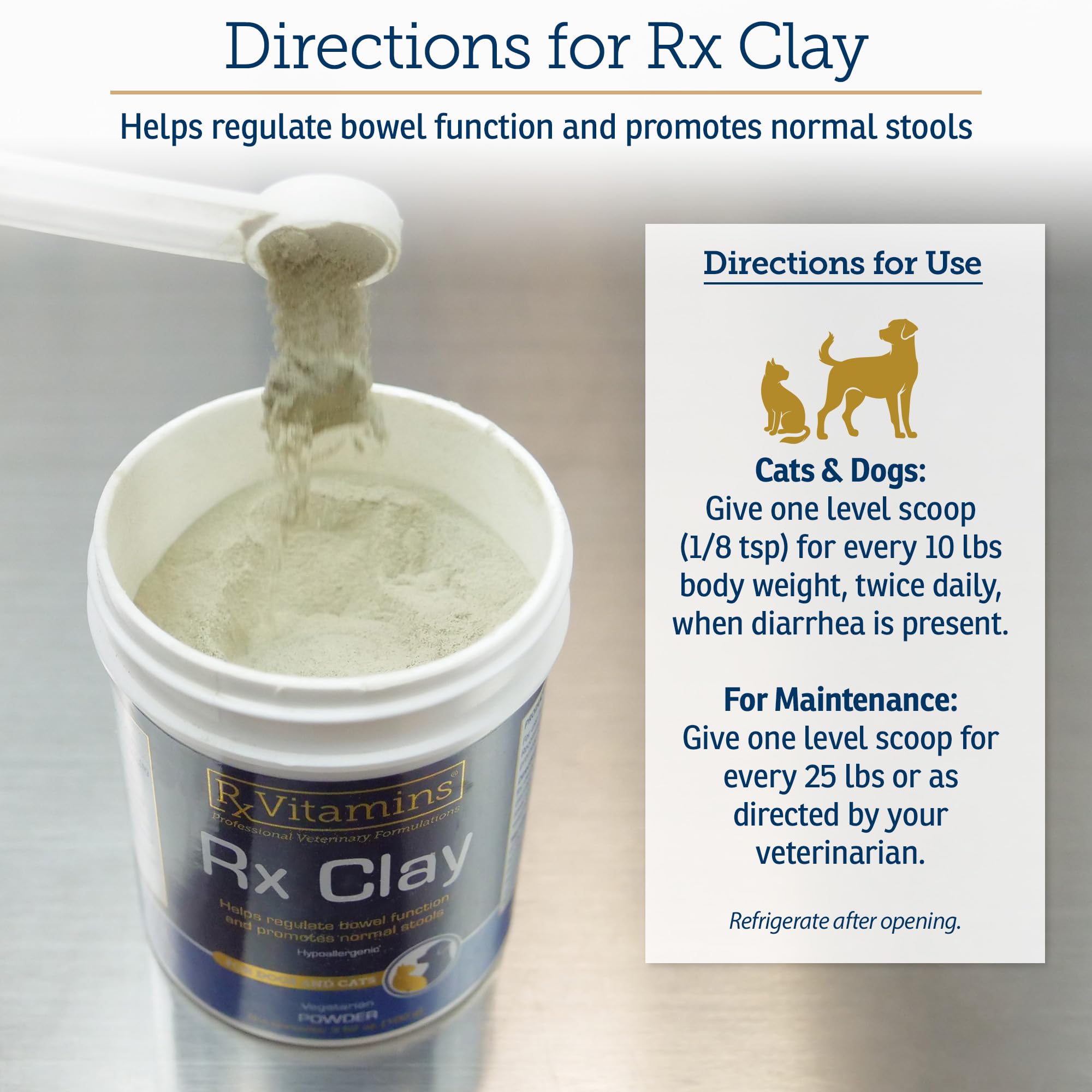 Rx Vitamins RX Edible Clay Powder single-ingredient natural composition detail.