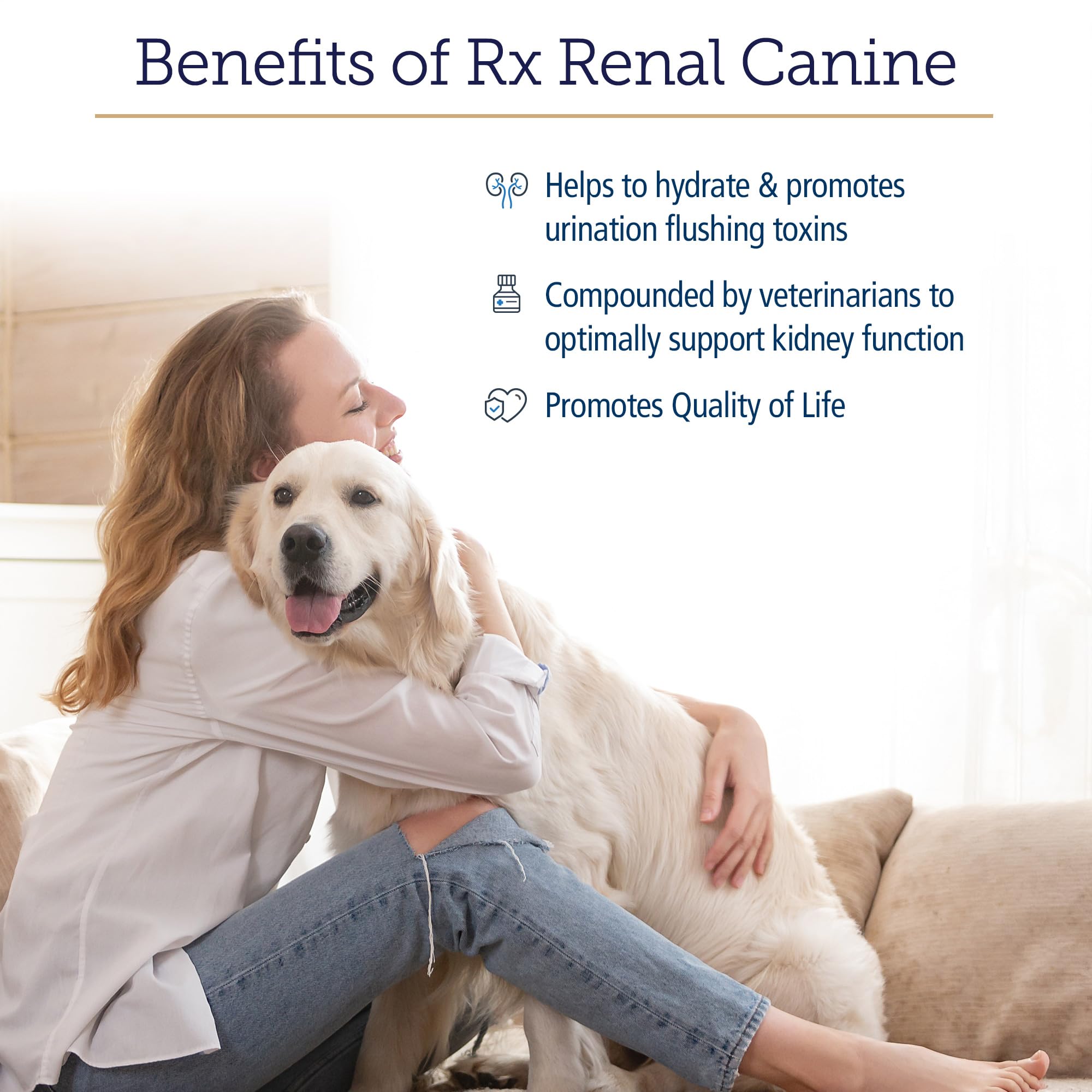 Cordyceps dog capsules in Rx Renal for holistic wellness.