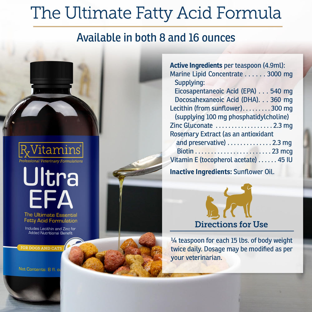Rx Vitamins Ultra EFA Omega 3 heart-health graphic hints cardiovascular support.
