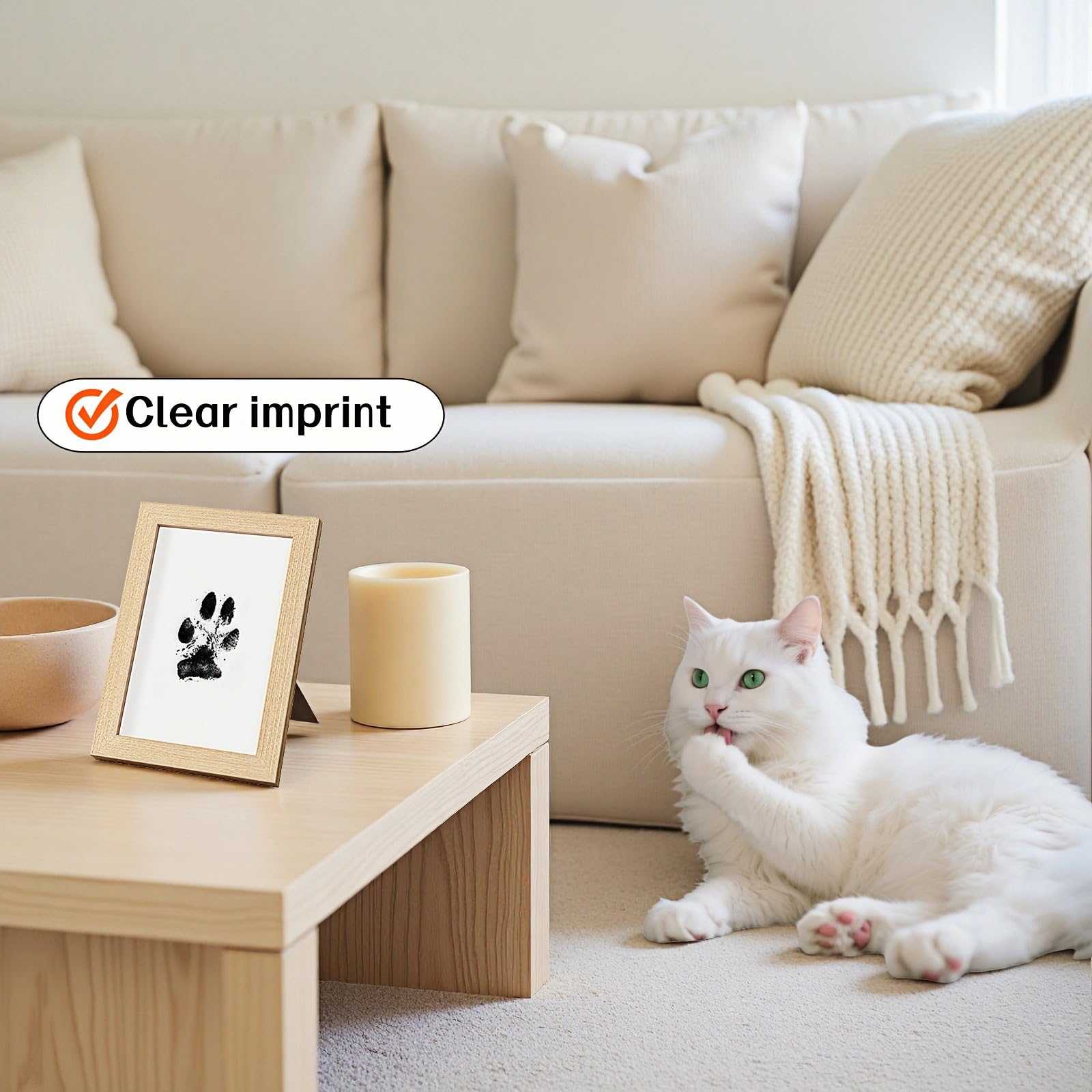 RyanDesign paw print inkpad delivers clean, mess-free prints for pets.