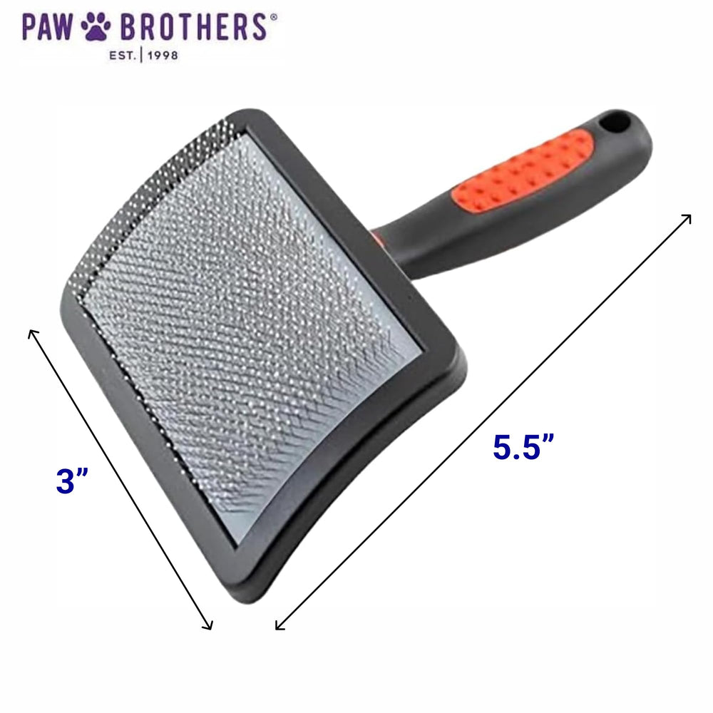 RYAN'S PET SUPPLIES Paw Brothers brush with coated pins for sensitive coats