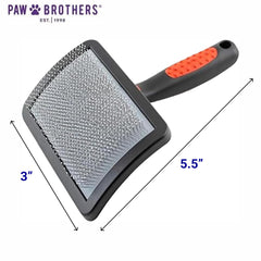 RYAN'S PET SUPPLIES Paw Brothers brush with coated pins for sensitive coats