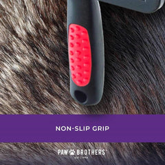 RYAN'S PET SUPPLIES Paw Brothers brush in action during brushing