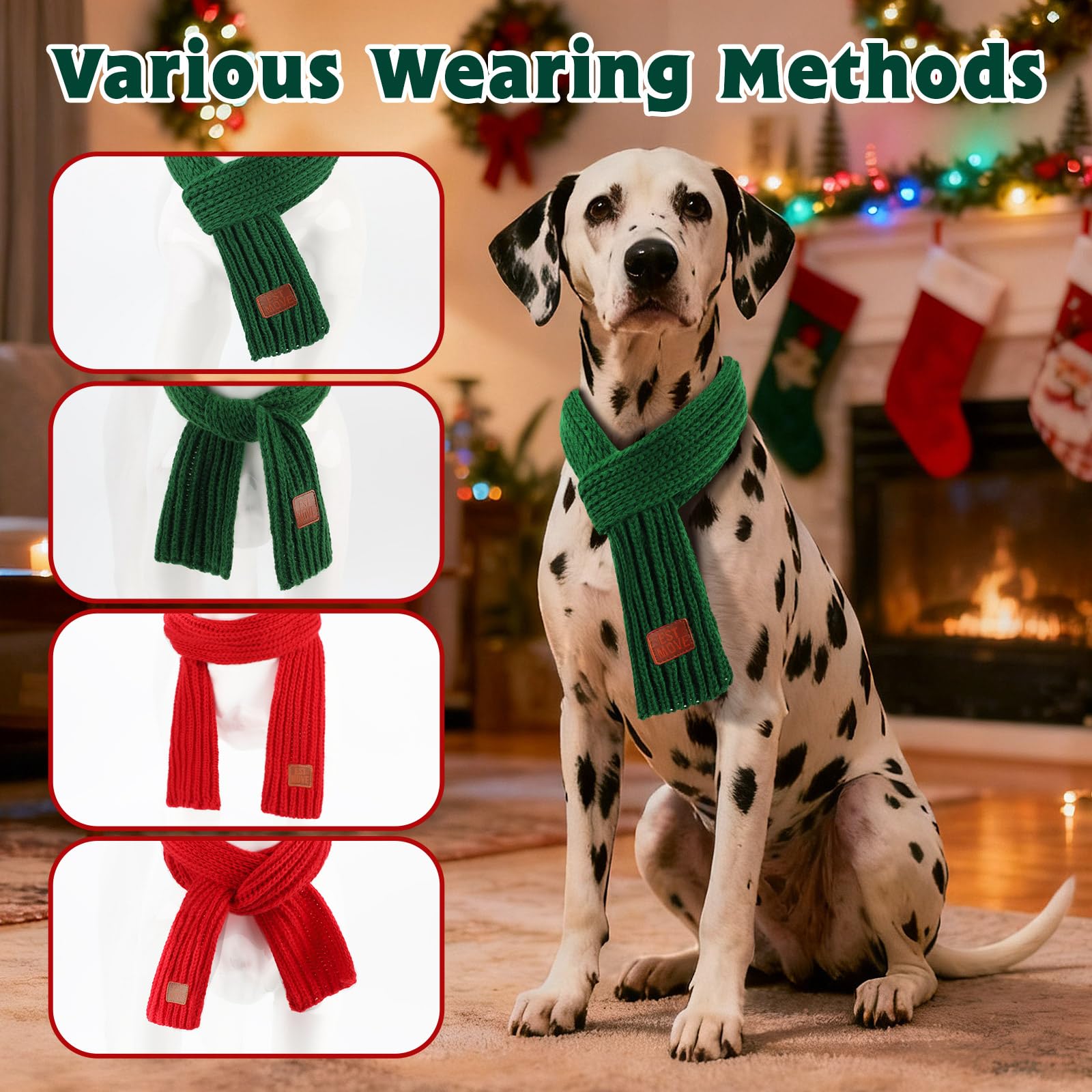 Rypet 47-24inch md-size scarf shows comfortable fit for medium to large dogs.