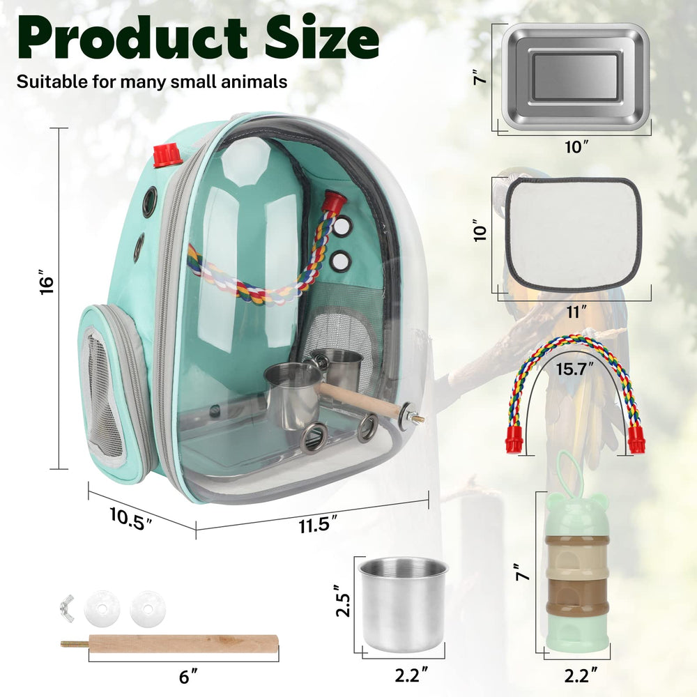 Rypet bubble window breathable backpack showing clear pet view