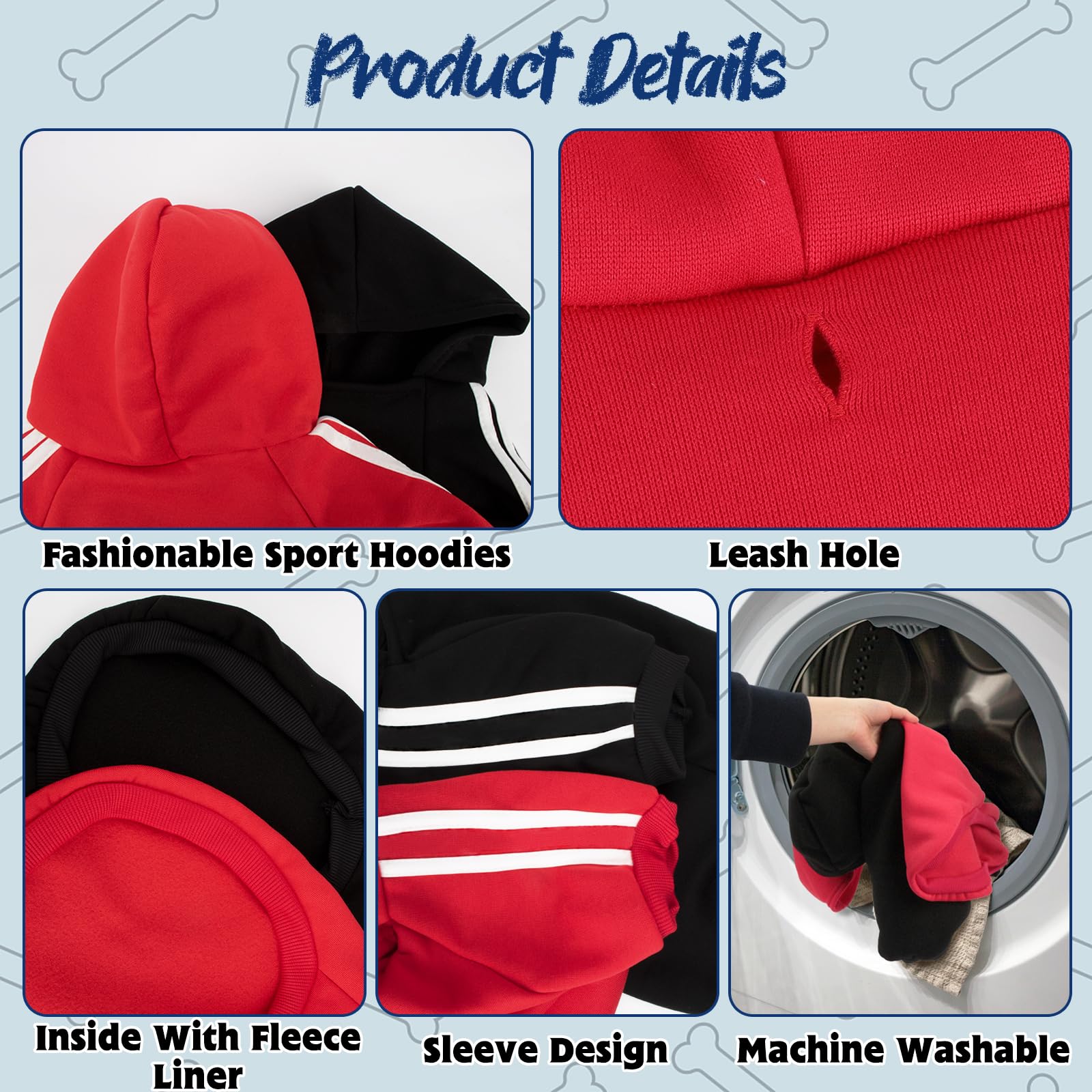Rypet dog hoodie hat-detail shows playful included hat for cute seasonal looks